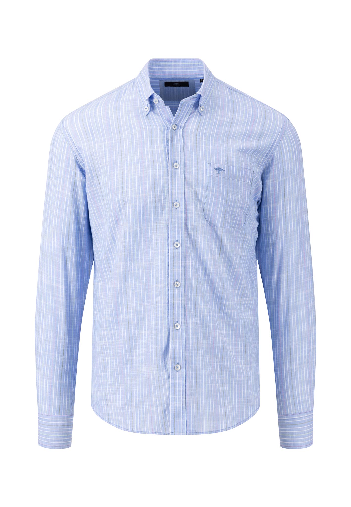 Fynch Hatton Soft Washed Cotton Shirt Blue