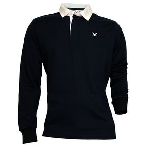 Crew Navy Long Sleeve Rugby Shirt