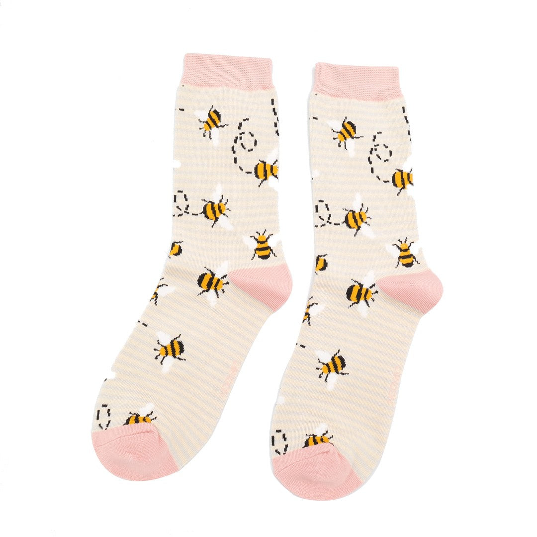 Miss Sparrow Bees Socks Multi