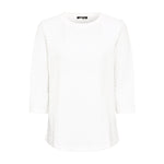 Load image into Gallery viewer, Olsen Textured Jersey Top Off White
