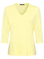 Load image into Gallery viewer, Olsen Basic Jersey Top Lemon
