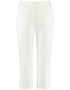 Gerry Weber Cropped Smart Trousers Cream