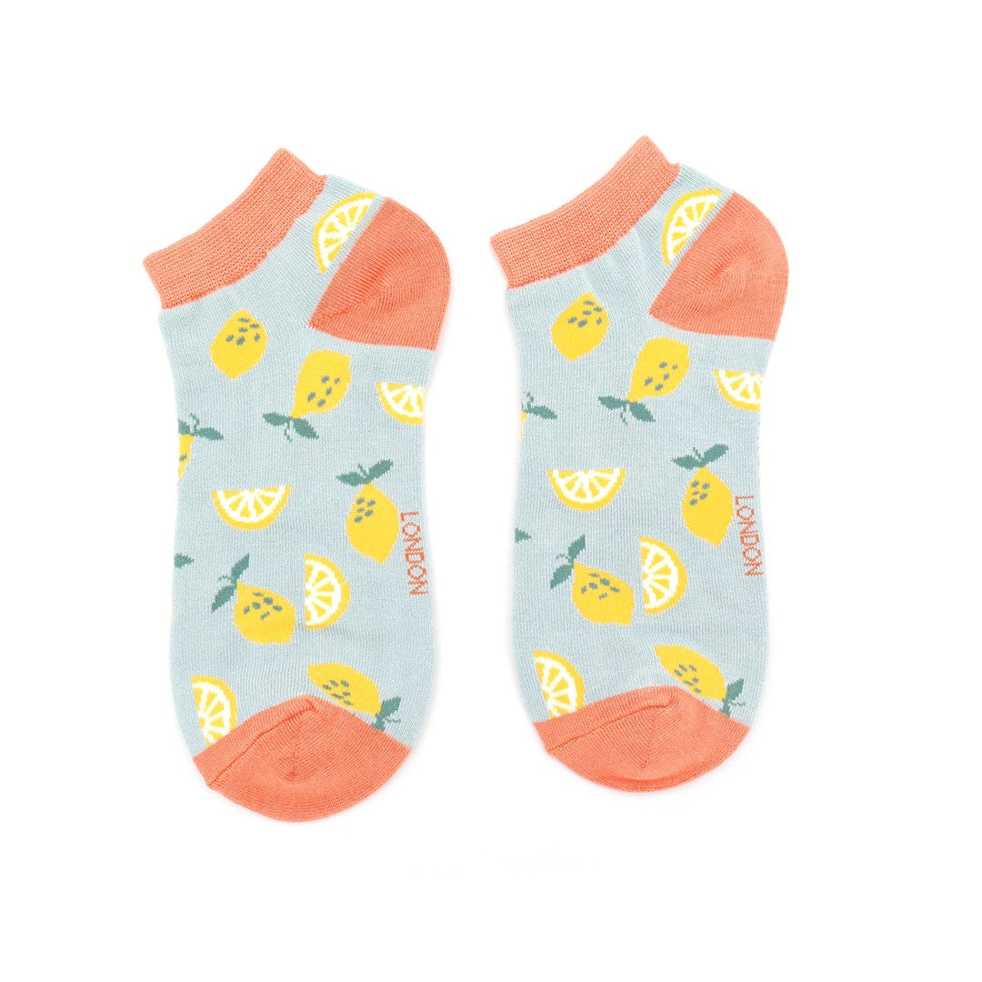 Miss Sparrow Lemon Trainer Socks Multi