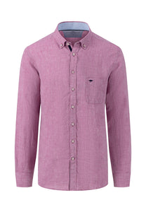 Fynch Hatton Pure Linen Shirt Lavender