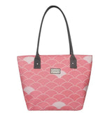 Load image into Gallery viewer, Earth Squared Oil Cloth Tote-PINK
