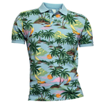 Load image into Gallery viewer, Gant Hawaii Print Polo Shirt Blue
