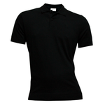 Load image into Gallery viewer, Gant  Self Edge Polo Shirt Black
