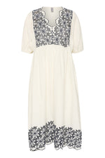 Load image into Gallery viewer, Culture Puff Sleeve Dress White
