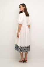 Load image into Gallery viewer, Culture Puff Sleeve Dress White
