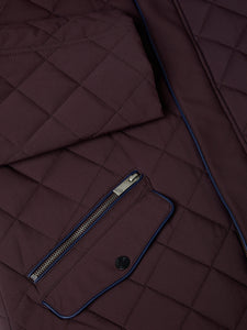 Douglas & Grahame Wine Quilted Casual Coat Wilson