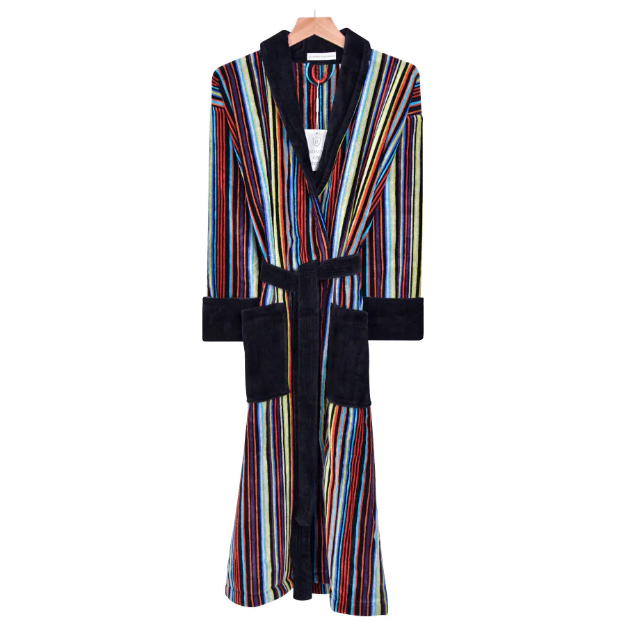 Bown Of London Dundee Multi Stripe Dressing Gown