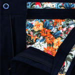 Load image into Gallery viewer, Bruhl London Stretch Cotton Navy Shorts
