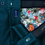 Load image into Gallery viewer, Bruhl Parma Stretch Cotton Blue Trouser Short Leg
