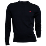 Load image into Gallery viewer, Crew Cotton Crew Neck Jumper Navy
