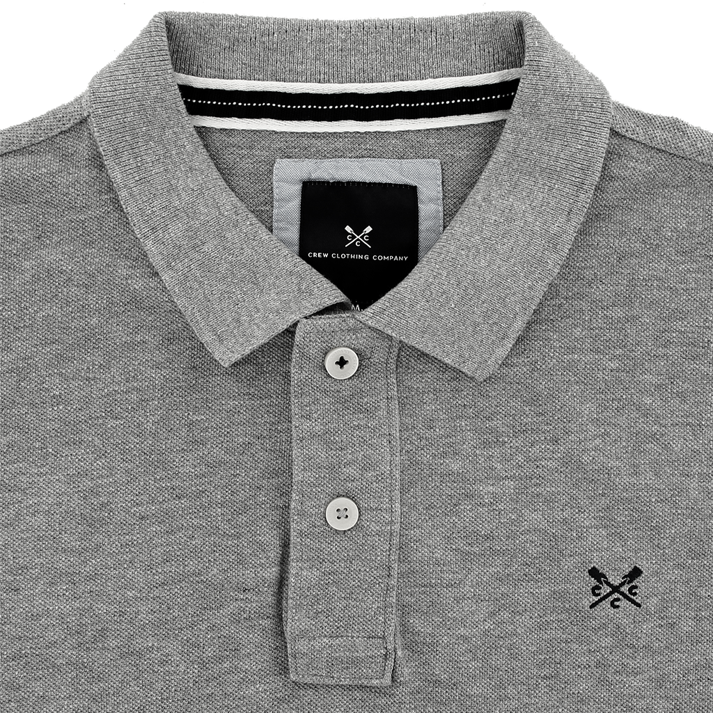 Crew Grey Marl Classic Polo Shirt
