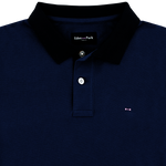 Load image into Gallery viewer, Eden Park Contrast Collar Polo Shirt Blue
