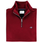Load image into Gallery viewer, Gant Shield Half Zip Sweatshirt Plumped Red
