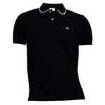 Load image into Gallery viewer, Gant Framed Tipped Pique Polo Shirt Navy
