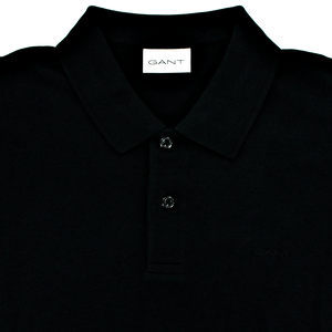 Gant  Self Edge Polo Shirt Black