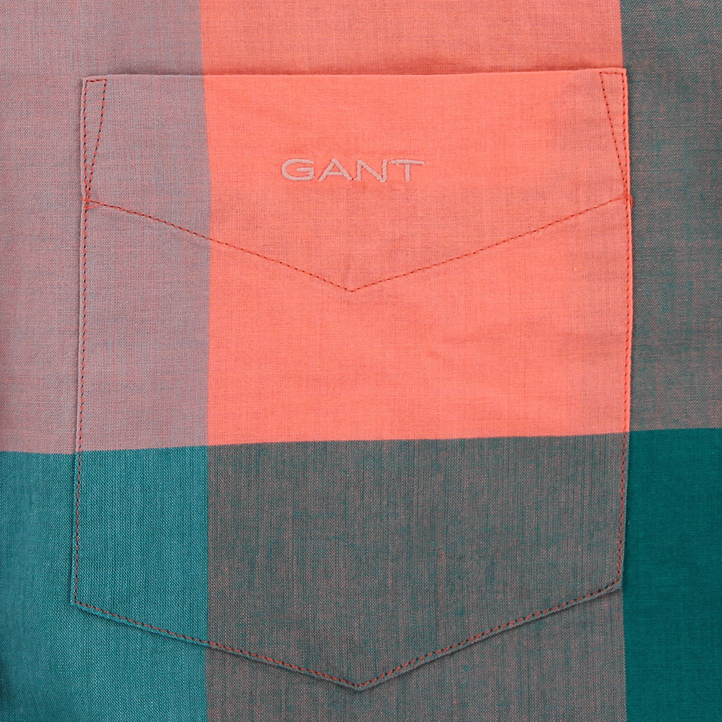 Gant Madras Check Shirt Orange