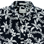 Load image into Gallery viewer, Gant Cotton Linen Palm Short Sleeve Shirt Navy
