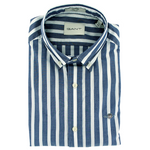 Load image into Gallery viewer, Gant Slim Wide Stripe Shirt Blue
