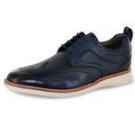 Load image into Gallery viewer, John White Navy Casual Derby Shoes
