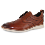 Load image into Gallery viewer, John White Tan Casual Derby Shoes
