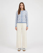 Load image into Gallery viewer, Blue Floral Joie Cardigan