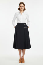Load image into Gallery viewer, Navy Delilah Skirt