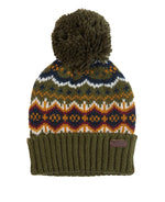 Load image into Gallery viewer, Barbour Case Fairisle Beanie Olive
