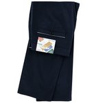 Load image into Gallery viewer, Meyer Contrast Trim New York Trouser Navy Short Leg
