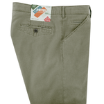 Load image into Gallery viewer, Meyer Luxury Micro Structure Green Cotton Trouser Short Leg
