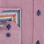Load image into Gallery viewer, Oscar of Sweden Regular Fit Linen Cotton Shirt Pink
