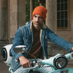 Load image into Gallery viewer, Orange Organic Cotton Beanie