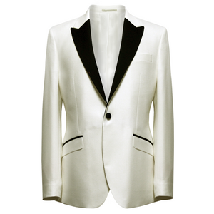 Torre White Grissom Tuxedo Jacket Regular Length