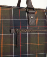 Load image into Gallery viewer, Barbour Tartan &amp; Leather Holdall

