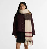 Load image into Gallery viewer, Ecru Isla Tartan Scarf
