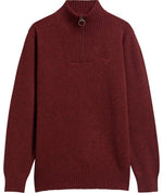 Load image into Gallery viewer, Rust Lambswool Half Zip