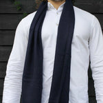 Load image into Gallery viewer, Swole Panda Navy Bamboo Scarf
