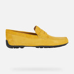 Load image into Gallery viewer, Geox Yellow Kosmopolis Grip Suede Loafer
