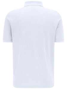 Fynch Hatton Superfine Cotton Polo Shirt White