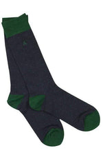 Load image into Gallery viewer, Swole Panda Bamboo Spotted Socks Navy
