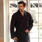 Load image into Gallery viewer, Bown Of London Atlas Navy Dressing Gown
