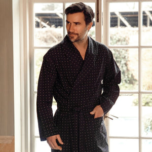 Bown Of London Atlas Navy Dressing Gown