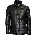 Load image into Gallery viewer, Trapper Ben Luxury Black Leather Jacket
