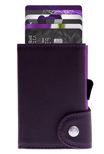 C-Secure Single Wallet Cardinale with Purple Cardholder 25