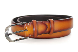 Robert Charles Luxury Leather Tan Belt