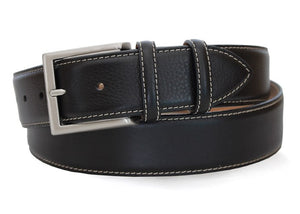 Robert Charles Luxury Leather Black Jeans Belt
