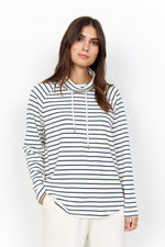 Load image into Gallery viewer, Soya Concept Cream Stripe Sweatshirt
